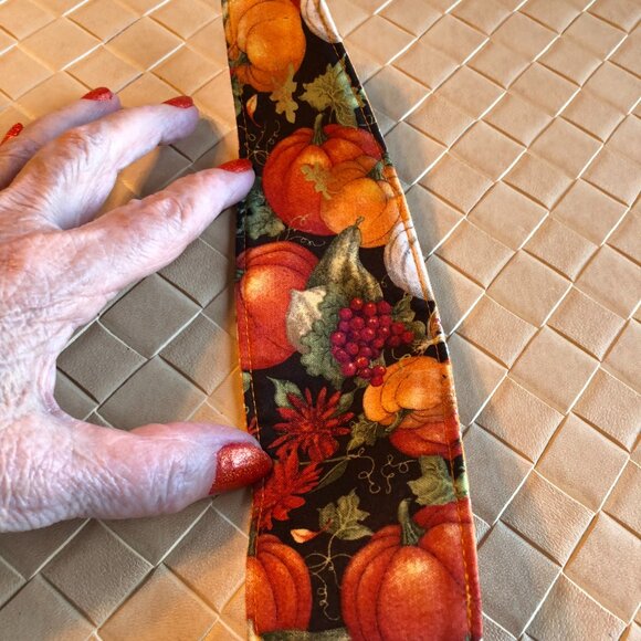 Headbands by Sheila Bee Designs Traditional Thanksgiving Pumpkin Reversible - Picture 2 of 6